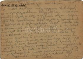 1943 Grosz Sándor zsidó KMSZ (közérdekű munkaszolgálatos) tábori posta B.213. levele feleségének. Ju...