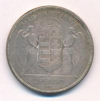 1930. 5P Ag hajas "Horthy jobbra" T:XF patina 
Adamo P8
