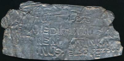 Törley pezsgő kupak kilapítva, 7×14 cm