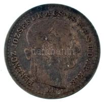 1870KB 10kr Ag "Váltó Pénz" T:VF,F patina Adamo M10.1