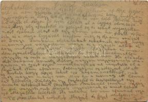 1944 Grosz Sándor zsidó KMSZ (közérdekű munkaszolgálatos) tábori posta B.213. levele feleségének. Ju...