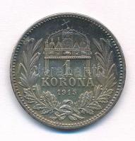 1915KB 1K Ag "Ferenc József" T:AU patina 
Adamo K5.1