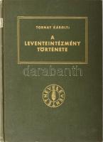 Tornay Károly: A leventeintézmény története. Bp., 1935., Stádium, 240 p. 1. kiadás. Gazdag fekete-fehér szövegközti képanyaggal illusztrált. I. Dunaházhajózási Társaság Levente Egyesülete Pécsbányatelep bélyegzéssel. Kiadói aranyozott egészvászon-kötés, a gerincen címkével.