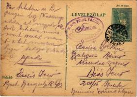 1940 Erdős Zoltán zsidó KMSZ (közérdekű munkaszolgálatos) tábori posta 201/15. küldött levél édesapjától. Judaika / WWII Hungarian letter between Jewish labor serviceman and his father. Judaica (fl)