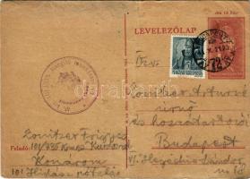 1944 Zonitzer Frigyes zsidó KMSZ (közérdekű munkaszolgálatos) tábori posta 101/335. levele családjának. Judaika / WWII Hungarian letter between Jewish labor serviceman and his family. Judaica (fa)