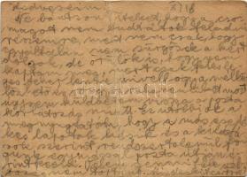 1944 Zonitzer Frigyes zsidó KMSZ (közérdekű munkaszolgálatos) tábori posta 101/335. levele családján...