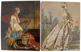 Christie's 2 darab árverési katalógus, antik festmények, nyomatok, grafikák témában, 2010-2011