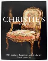 Christie's árverési katalógus, 19. századi bútorok és szobrok témában, 2002