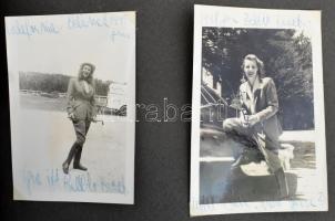 Molnár Adrienne Amerikába kikerült színésznőről összeállított album, fotók, újságkivágások