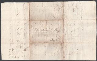 cca 1850 Kézzel írt német nyelvű levél, Hőgyész-Bonyhád