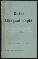 1880-1890 Erdei kihágási napló, használatlan