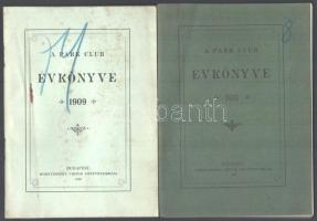 1909, 1911 A Park Club évkönyve - a kor elitjének klubja, számos prominens névvel, bárók, grófok, stb.