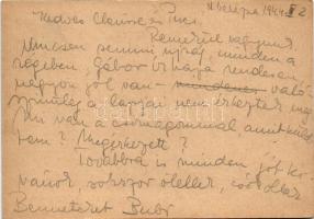 1944 Buchsteiner László zsidó KMSZ (közérdekű munkaszolgálatos) tábori posta II./2. levele családján...