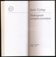 Spiró György: Shakespeare szerepösszevonásai . Bp., 1997, Európa. 277 p. Kiadói papírkötésben, jó ál...