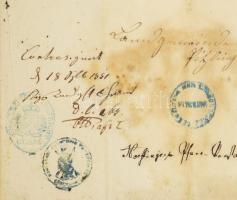 1851 Bajor okmány 2K szignettával