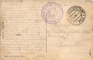 1915 Flaggenschiff mit Hochseebooten / SMS Viribus Unitis az Osztrák-Magyar Haditengerészet Tegettho...