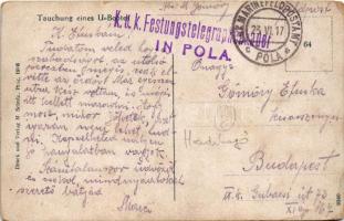 1917 SM U-3 (U-III) Germania-típusú Osztrák-Magyar Haditengerészeti tengeralattjáró merülése / Tauch...