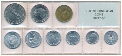 1974. 2f-10Ft (9xklf) érmés forgalmi sor fóliatokban T:UNC Adamo FO7