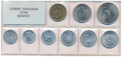 1973. 2f-10Ft (9xklf) érmés forgalmi sor fóliatokban T:UNC Adamo FO6