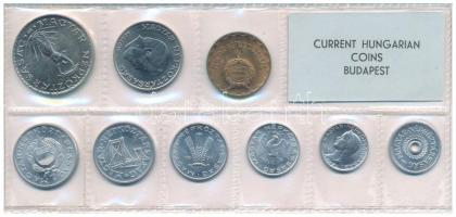 1971. 2f-10Ft (9xklf) érmés forgalmi sor fóliatokban T:UNC patina 
Adamo FO4