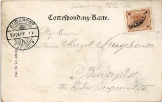 1899 (Vorläufer) Maribor, Marburg a. Drau; Die Burg / castle (worn corners)