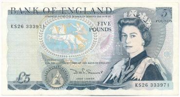 Nagy-Britannia DN (1980-1987) 5P T:F szép papír Great Britain ND (1980-1987) 5 Pounds C:F fine paper Krause P#378c