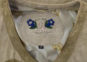 Tiroli bőr mellény, 42-es méret, jó állapotban,