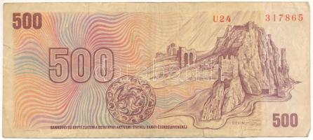 Csehszlovákia 1973. 500K "U24 317865" T:F kis szakadások
Czechoslovakia 1973. 500 Korun &...