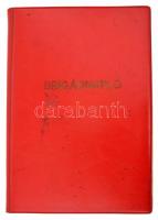 1979-1982 Brigádnapló, Fáklya szocialista brigád, rengeteg bejegyzéssel, beragasztott fotókkal, doku...