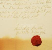 cca 1720-1855 10 db régi okmány, levél, nyugta részben szignettás. Helytörténeti érdekességek