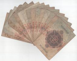 Német Birodalom1909-1914. 20M (16x)T:VG
German Empire 1909-1914. 20 Mark (16x) C:VG 
Krause#46b