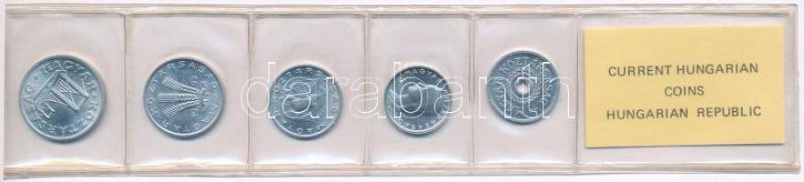 1992. 2f-50f Al (5xklf) fillér forgalmi sor fóliatokban T:UNC Adamo FO25