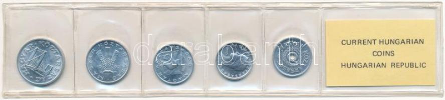 1992. 2f-50f Al (5xklf) fillér forgalmi sor fóliatokban T:UNC Adamo FO25