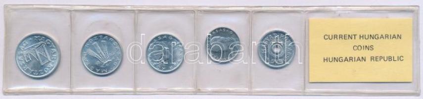 1992. 2f-50f Al (5xklf) fillér forgalmi sor fóliatokban T:UNC Adamo FO25