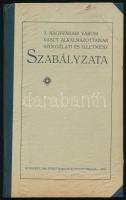 1912 Bp., A Nagyváradi Városi Vasút Alkalmazottainak szolgálati és illetmény szabályzata, 38p