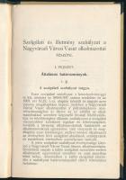 1912 Bp., A Nagyváradi Városi Vasút Alkalmazottainak szolgálati és illetmény szabályzata, 38p