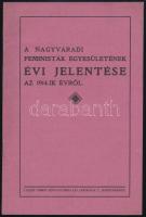 1914 A Nagyváradi Feministák Egyesületének évi jelentése, 12p