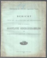 1909 Bericht über die am 26-ten Mai 1909 Abgehaltene sieben und dreissigste Ordentliche Generalversammlung des szamosvölgyer Einsenbahn Actien-Gesellschaft, Übersetzung des officiellen ungarischen Textes, 71p