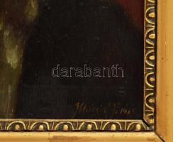 Klucsik Ferenc (1890 k.-): Szakállas férfi portréja, XX. sz eleje. Olaj, fa, jelezve jobbra lent. De...