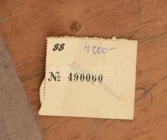 Klucsik Ferenc (1890 k.-): Szakállas férfi portréja, XX. sz eleje. Olaj, fa, jelezve jobbra lent. De...