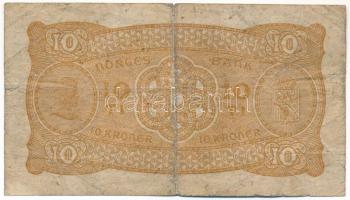 Norvégia 1944. 10K T:VG szakadás
Norway 1944. 10 Kroner C:VG tear
Karuse P#8