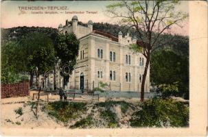 1908 Trencsénteplic, Trencianske Teplice; Izraelita templom, zsinagóga. Hermann Seibt kiadása / Israelitischer Tempel / synagogue (r)