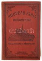 cca 1920 Noveau Paris Monumental / Párizs nevezetességeinek jegyzéke és térképe, (14) p.+ 1 t. Kiadó...