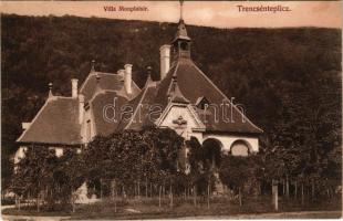 Trencsénteplic, Trencianske Teplice; Villa Monplaisir. D.K.F. / villa (ázott sarok / wet corner)