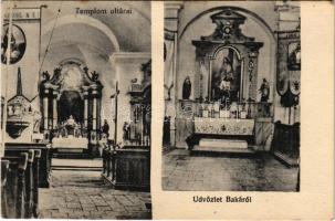 Baka (Dunaszerdahely, Dunajská Streda); Templom oltárai. Brunner Adolf fényképész / church altars (fl)