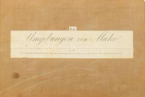 1880 Magyar települések és környékük térképe vászonra kasírozva 20 db térkép, egy a jelmagyarázat tö...