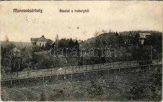 1914 Marosvásárhely, Targu Mures; részlet a Trébelyből, villák. Porjes S. Sándor kiadása / villas (fl)