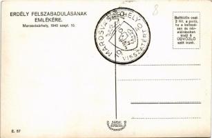 Marosvásárhely, Targu Mures; bevonulás, náci horogkeresztes zászlók / entry of the Hungarian troops,...