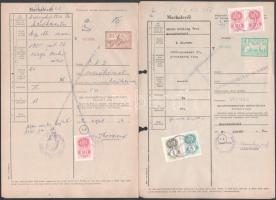 cca 1960 44 db marhalevél az 1960-as évekből, okmánybélyegekkel