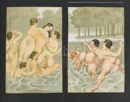 Nagy terjedelmű erotikus album, fotókkal, metszetekkel